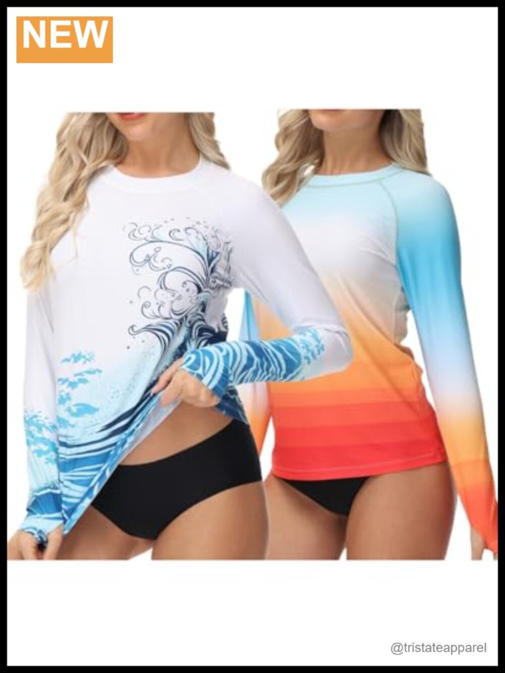 Womens Rash Guard UPF 50+ Long Sleeve Quick Dry Swim Shirt Thumbhole Surf Top